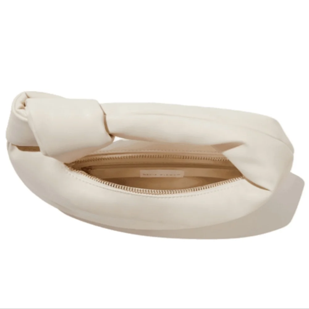 NWT Melie Bianco Alexanra Top Handle Bag in Cream - Picture 2 of 7